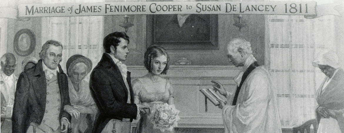 Local History image depicting the marriage of Fenimore Cooper to Susan de Lancey, 1811