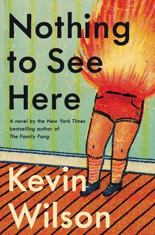 Book cover with illustration of child in flames