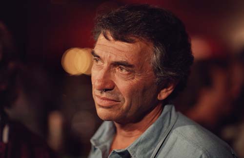 Bill Graham between takes during the filming of “A ’60s Reunion with Bill Graham: A Night at the Fillmore,” Fillmore Auditorium, San Francisco, 1986 Courtesy of Ken Friedman 