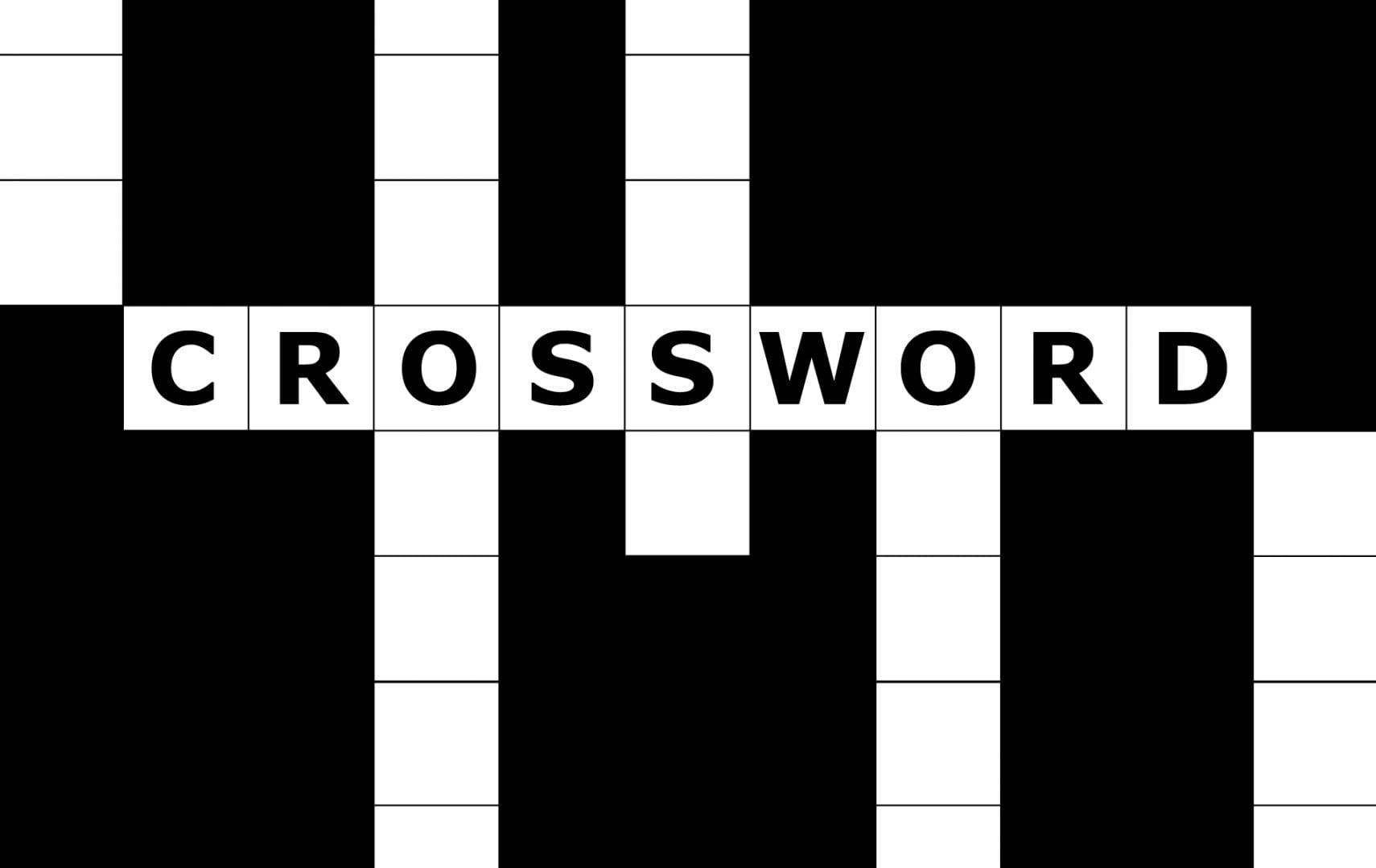 Generic photo of a crossword puzzle