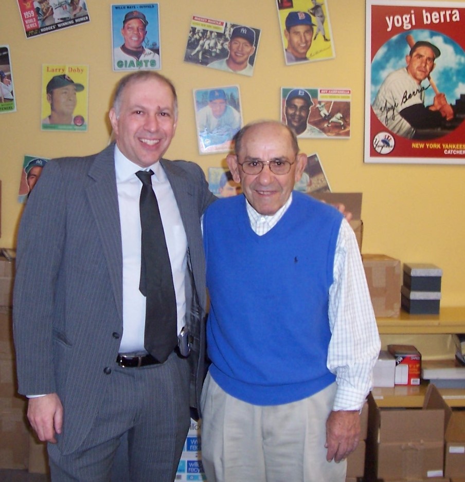 Evan Weiner and Yogi Berra