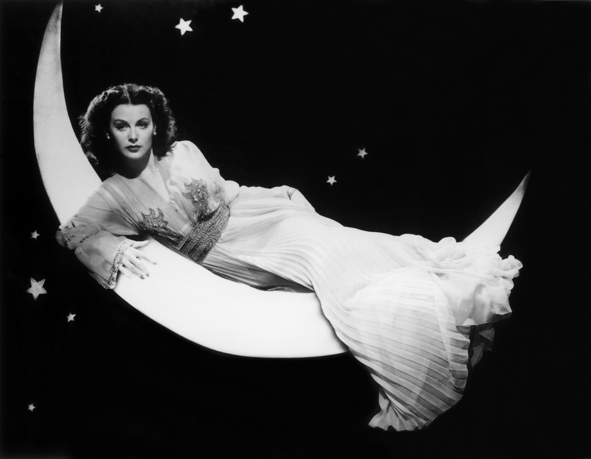 Hedy Lamarr on the moon