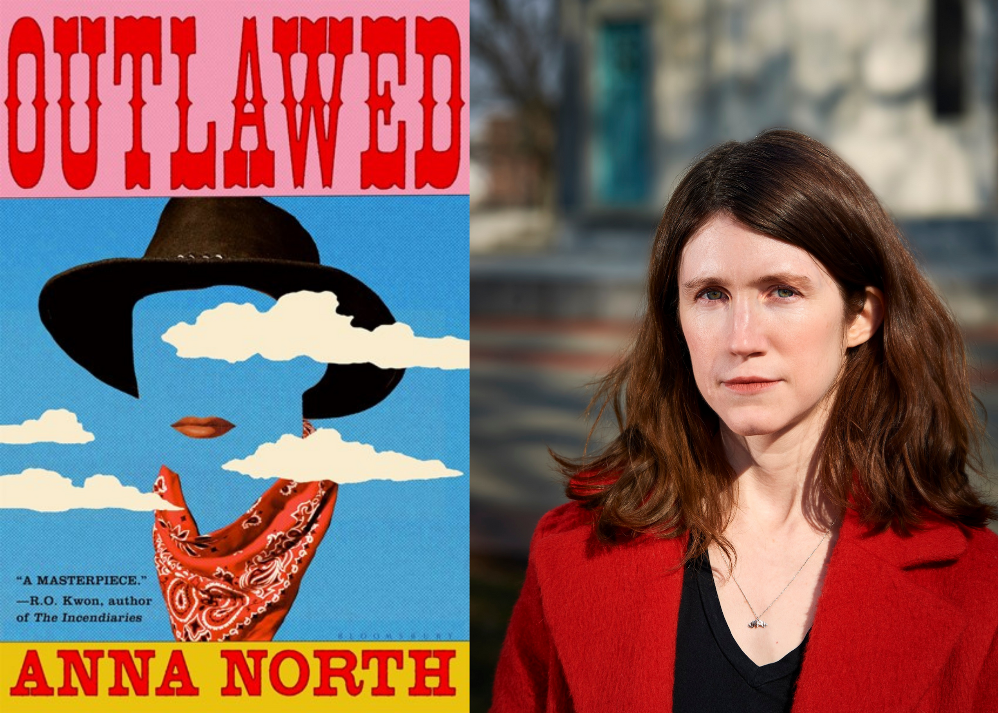 Cover of Outlawed with headshot of Anna North