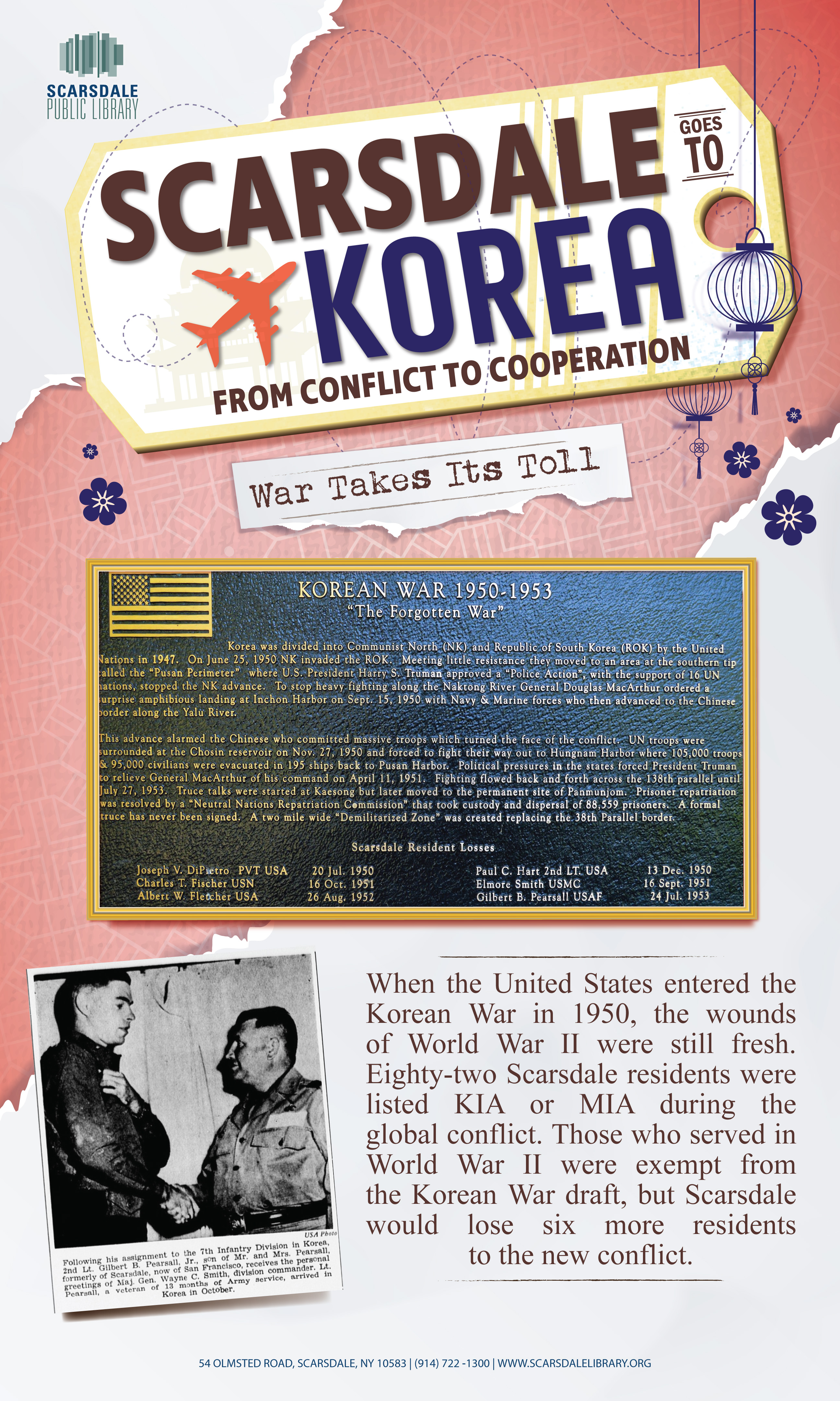 Scarsdale Goes to Korea first panel of exhibit