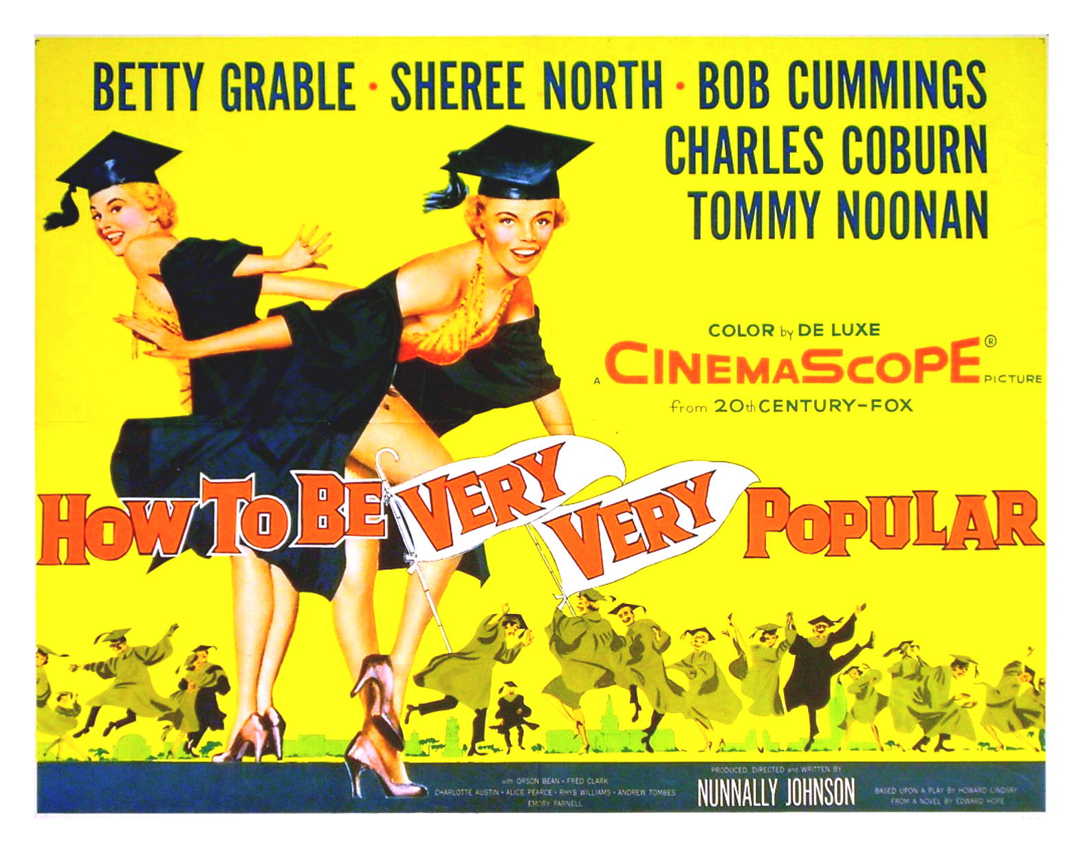 Film poster for How To Be Very, Very Popular (1955)