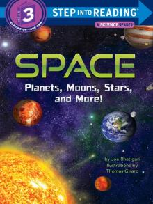 Space Planets, Moons, Stars, and More! Step Into Reading book cover