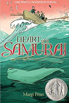 Book cover for "Heart of a Samurai" by Margi Preus