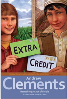 Book cover for "Extra Credit" by Andrew Clements.