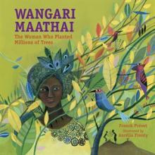Book cover for "Wangari Maathai"