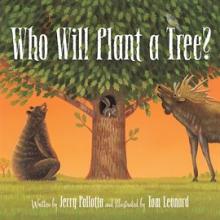 Book cover for "Who Will Plant a Tree?"