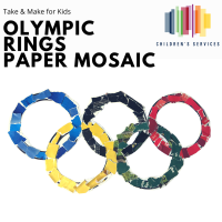 Olympic Rings Paper Mosaic