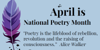 National Poetry Month - April 2024