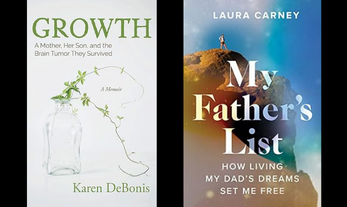 Book covers Growth and My Father's List