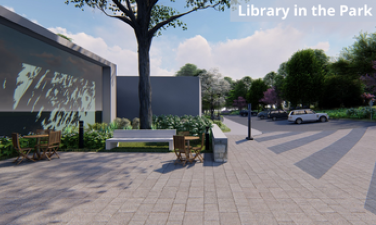 Front of library redesign