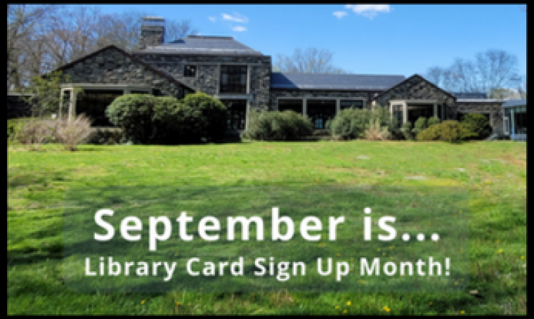 September is library card sign up month