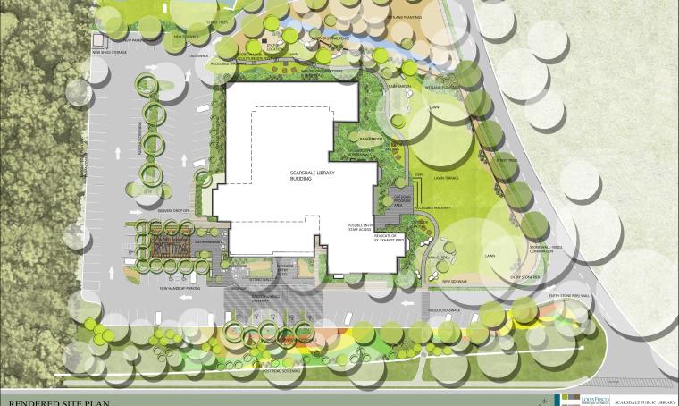 Library in the Park Rendered Plan