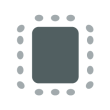 Boardroom setup icon showing a central large table with seats all around