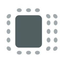 Boardroom Extra room setup icon with an extra row of chairs on one side